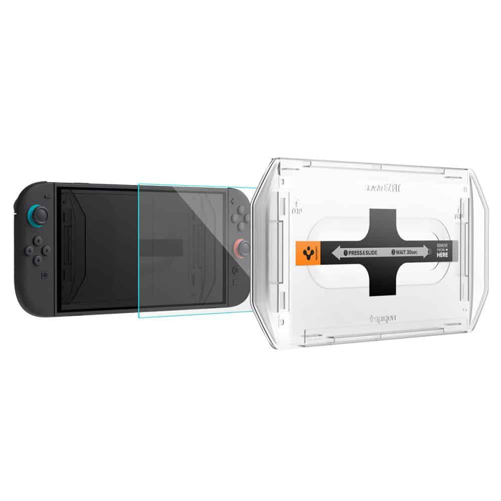 Spigen - Προστατευτικό Οθόνης Glas.tR EZ-FIT (2 τεμάχια) - για Nintendo Switch 2 - Διάφανο 5