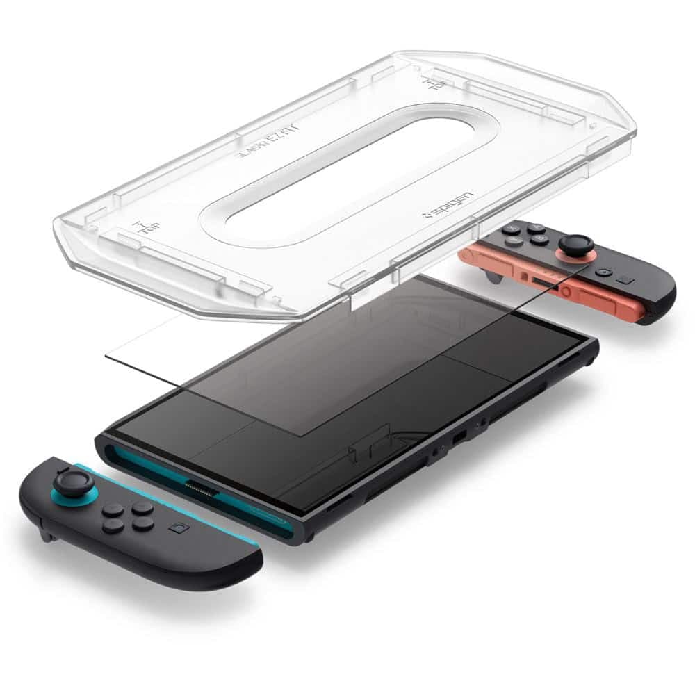 Spigen - Προστατευτικό Οθόνης Glas.tR EZ-FIT (2 τεμάχια) - για Nintendo Switch 2 - Διάφανο 4