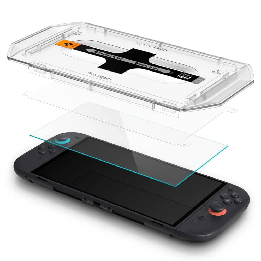 Spigen - Προστατευτικό Οθόνης Glas.tR EZ-FIT (2 τεμάχια) - για Nintendo Switch 2 - Διάφανο 3