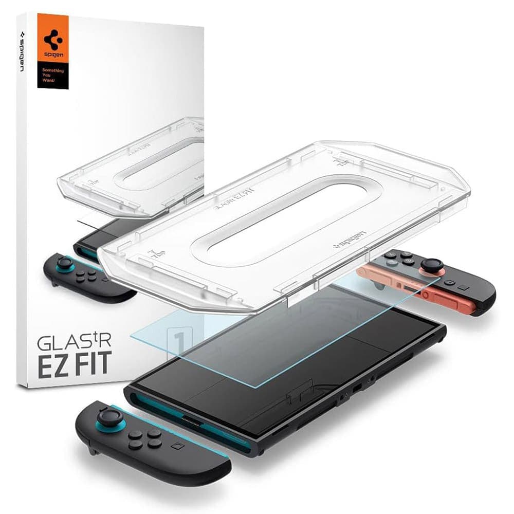 Spigen - Προστατευτικό Οθόνης Glas.tR EZ-FIT (2 τεμάχια) - για Nintendo Switch 2 - Διάφανο