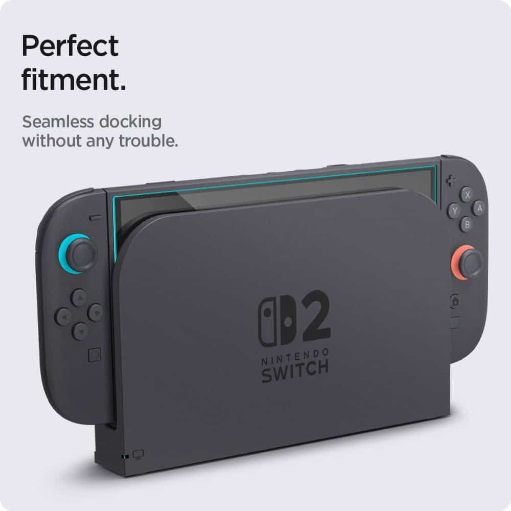 Spigen - Προστατευτικό Οθόνης Glas.tR EZ-FIT (2 τεμάχια) - για Nintendo Switch 2 - Διάφανο 9