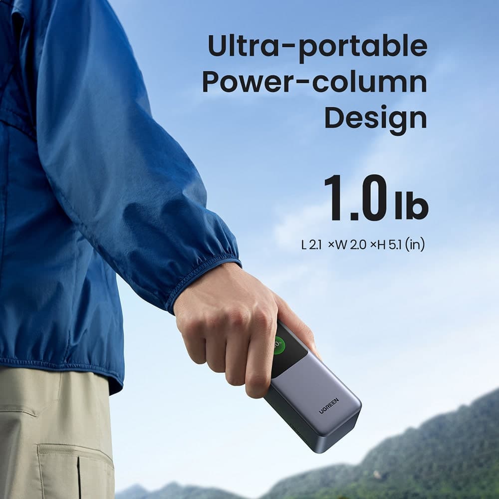 Ugreen - Power Bank PB721 (35524B) - με Ψηφιακή Οθόνη, Γρήγορη Φόρτιση, 20000mAh, USB, 2x Type-C, 130W, QC, PD, 5V/3A - Γκρι 13
