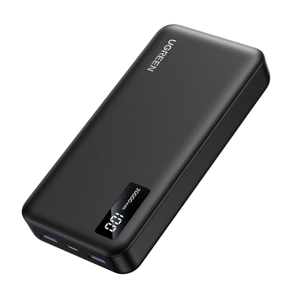 Ugreen - Power Bank PB312 (25683) - Γρήγορη Φόρτιση, Ψηφιακή Οθόνη, 20000mAh, 2x USB, 2x Type-C, 22.5W, PD3.0, 5V/3A - Μαύρο 4