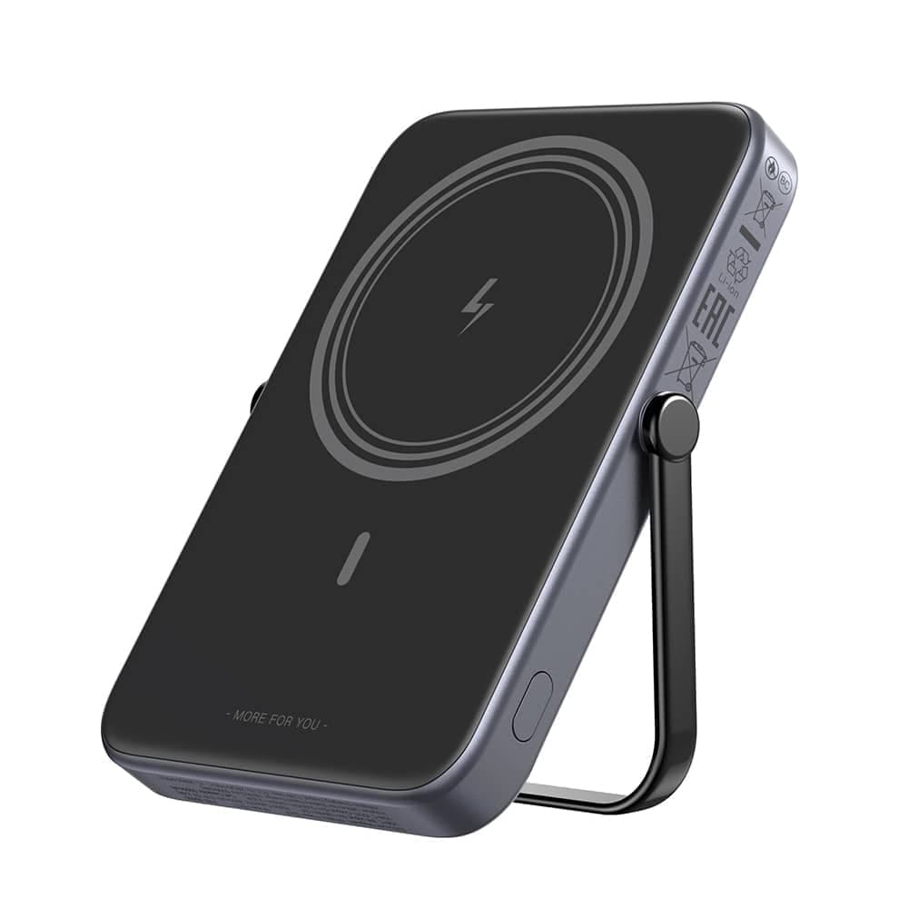 Ugreen - Power Bank PB571 (35605B) - με Ψηφιακή Οθόνη, Γρήγορη Φόρτιση, Μαγνητικό, Ασύρματο, 5000mAh, USB-C, 18W, 5V/3A - Γκρι 2