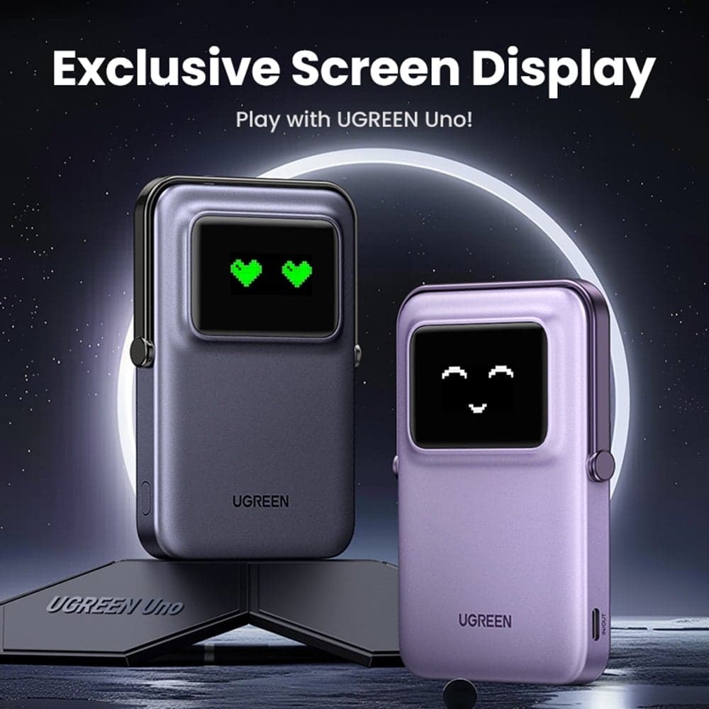 Ugreen - Power Bank PB571 (35605B) - με Ψηφιακή Οθόνη, Γρήγορη Φόρτιση, Μαγνητικό, Ασύρματο, 5000mAh, USB-C, 18W, 5V/3A - Γκρι 4