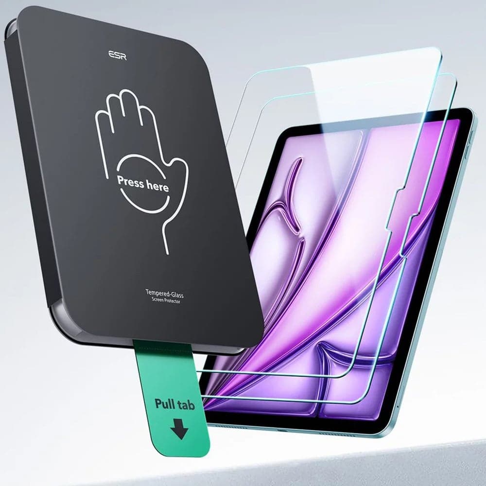 ESR - (2pack) Tempered Glass Screen Protector UltraFit Tray - iPad Air 13 (2024) / Air 13 (2025) - Clear 7
