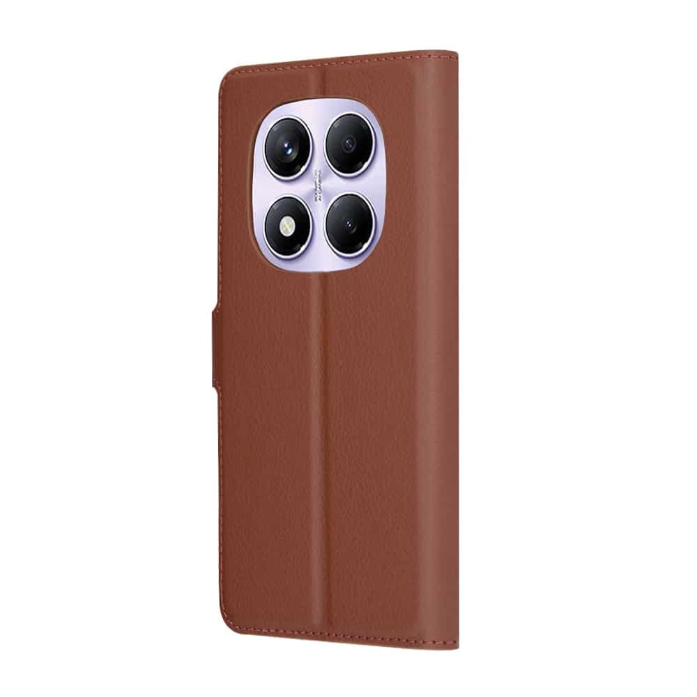 Techsuit Leather Folio - θήκη για Xiaomi Redmi Note 14 Pro 4G - Καφέ 5