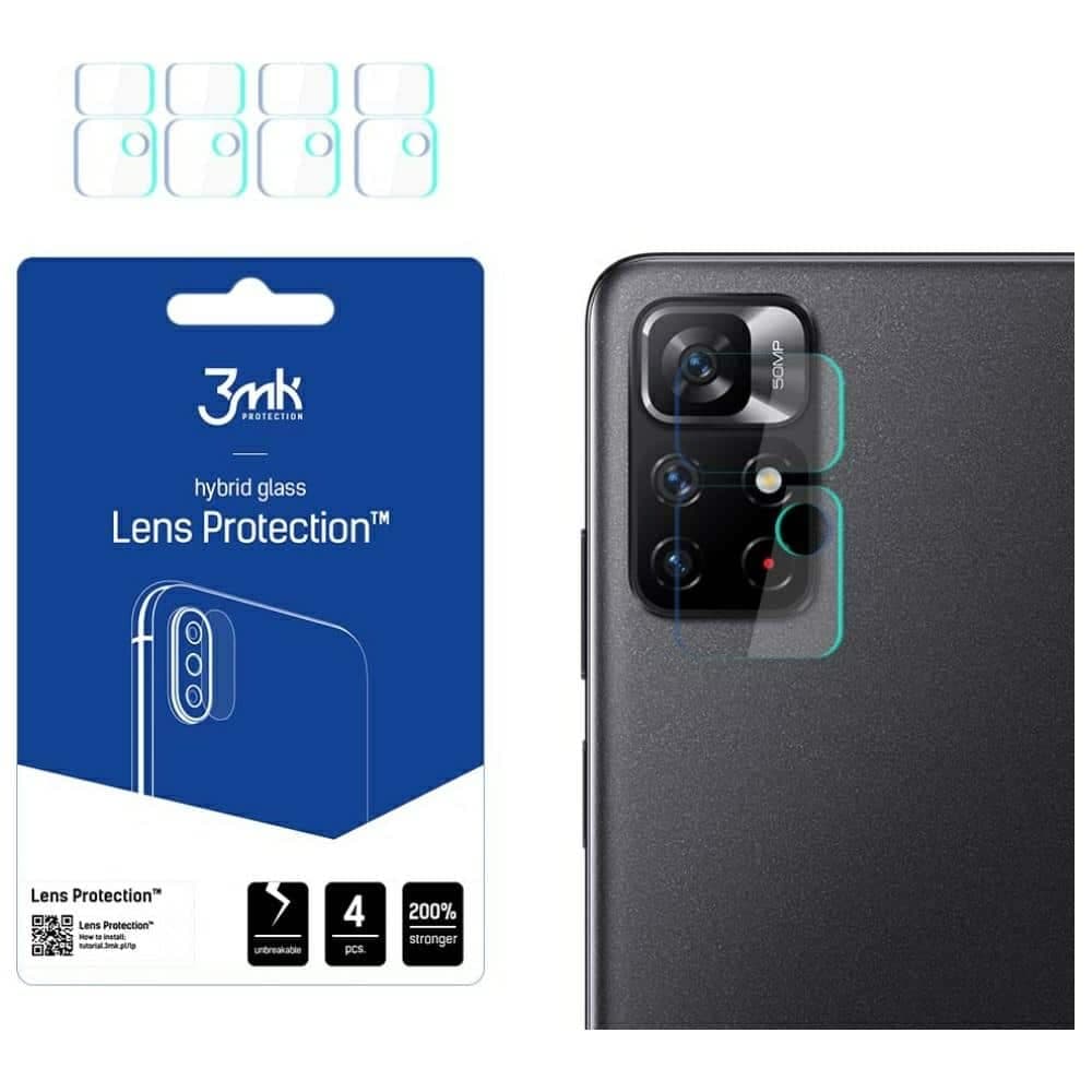 3MK Lens Protect Xiaomi Redmi Note 11S 5G/11T 5G Προστασία για τον φακό της κάμερας 4 τεμάχια