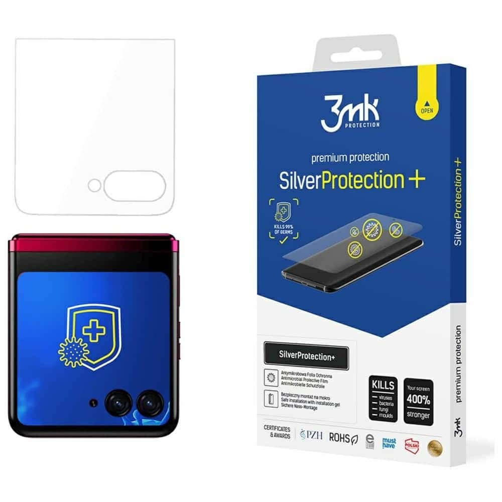 3MK SilverProtect+ Motorola Razr 40Ultra Αντιμικροβιακή μεμβράνη τοποθετούμενη με υγρή μέθοδο