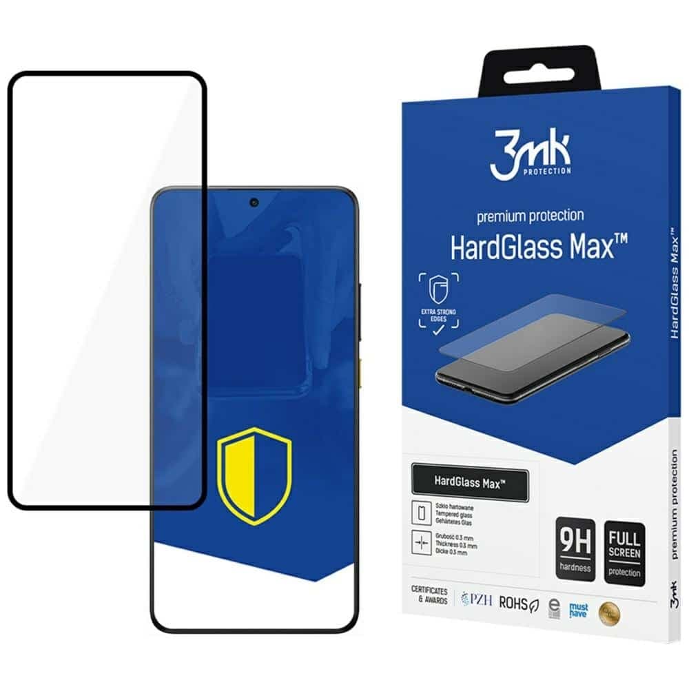3MK HardGlass Max για POCO X7 Pro μαύρο/black