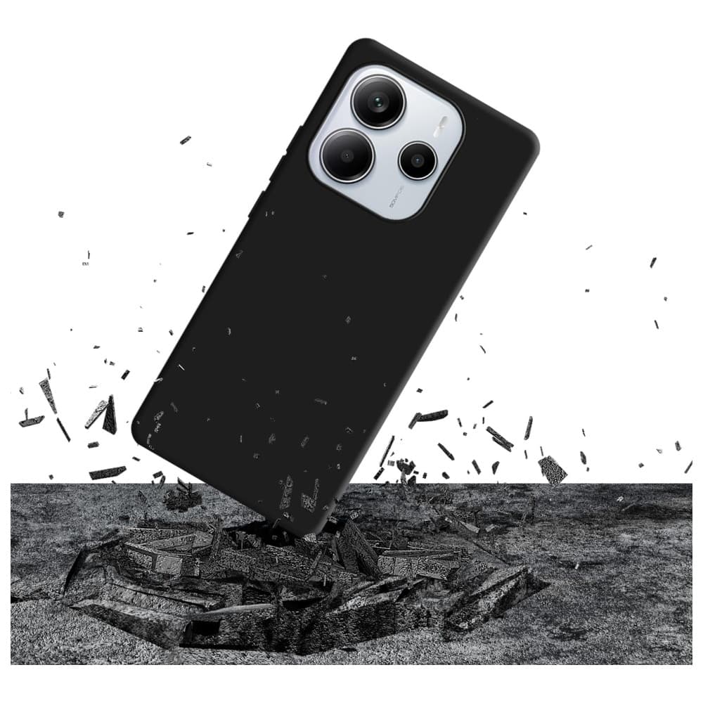 3MK Silicone Case - θήκη για Xiaomi Redmi Note 14 5G - Μαύρο 3