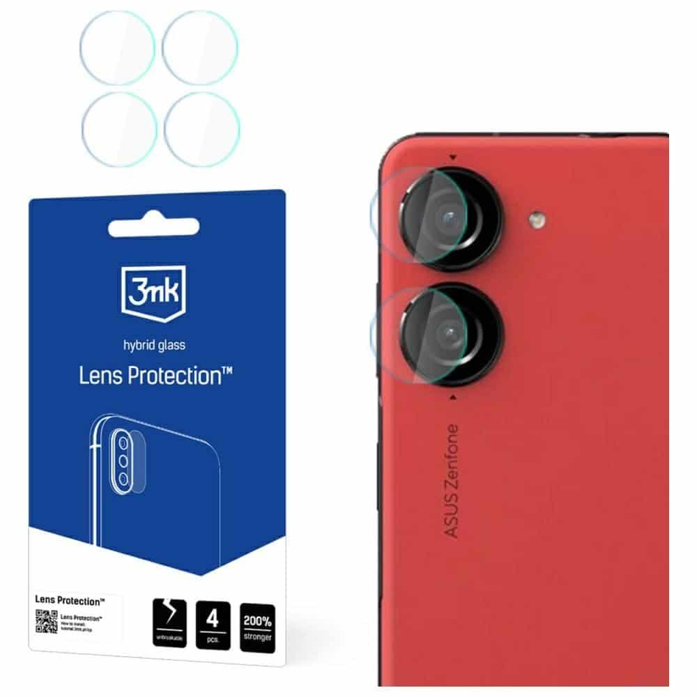 Προστασία φακού κάμερας 3MK Lens Protect για Asus Zenfone 10 4τμχ