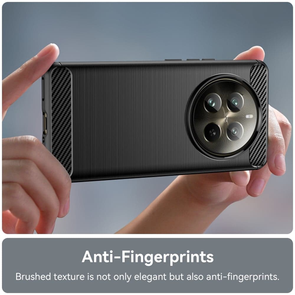Techsuit Carbon Silicone - Realme 12 Pro / Pro+ - Μαύρο 4