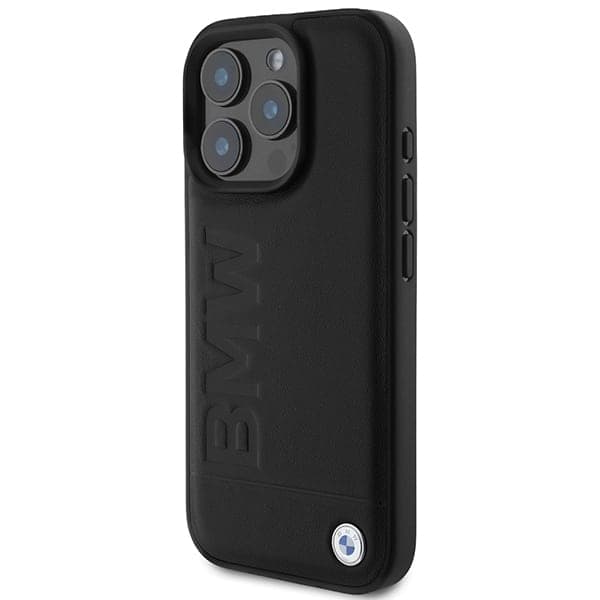 BMW Leather Hot Stamp MagSafe - θήκη για Apple iPhone 16 Pro Max - Μαύρο 2