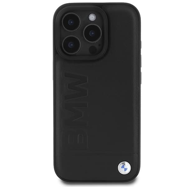 BMW Leather Hot Stamp MagSafe - θήκη για Apple iPhone 16 Pro Max - Μαύρο 3