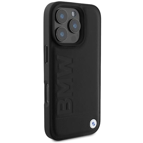 BMW Leather Hot Stamp MagSafe - θήκη για Apple iPhone 16 Pro Max - Μαύρο 4