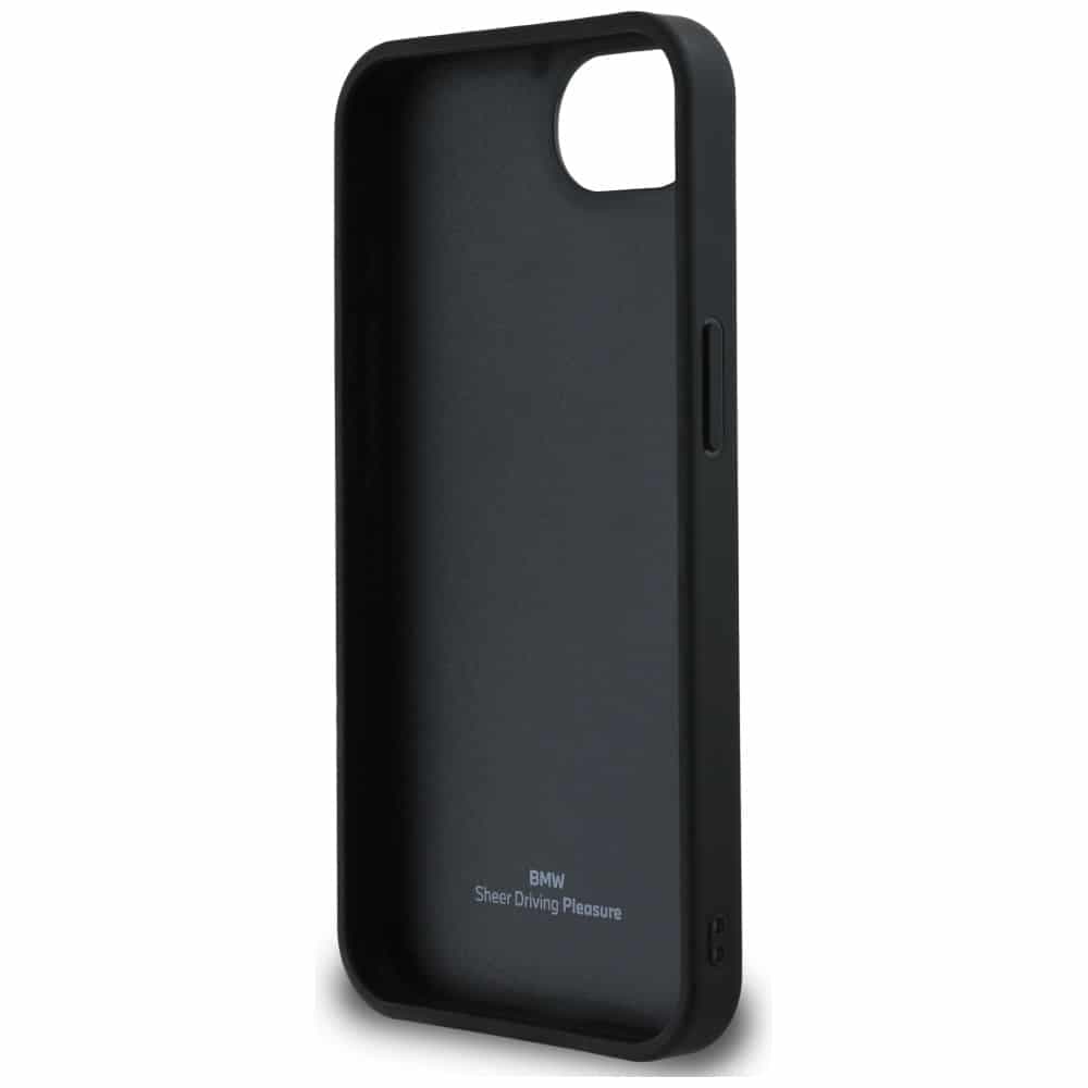 BMW Leather Hot Stamp - θήκη για Apple iPhone 16e - Μαύρο 7