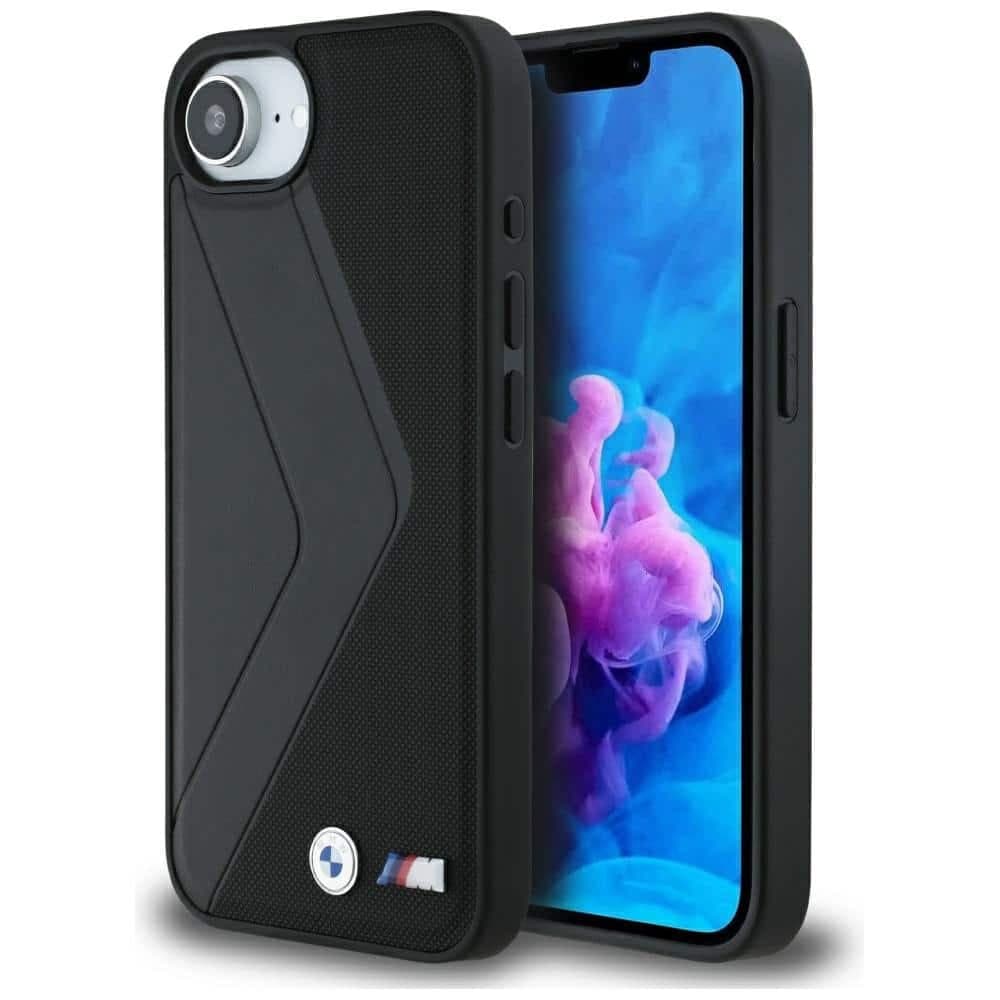 Case BMW Oversized Stripes MagSafe for  iPhone 16e black