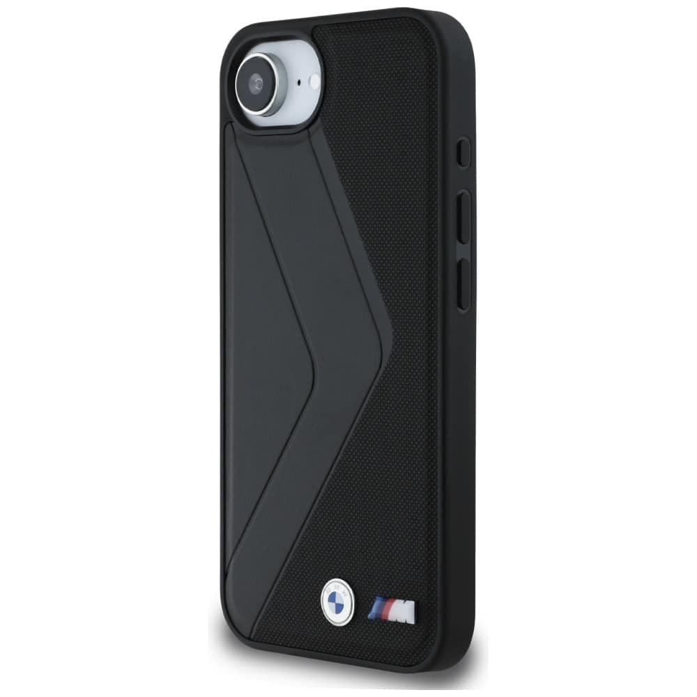 Case BMW Oversized Stripes MagSafe for  iPhone 16e black 2