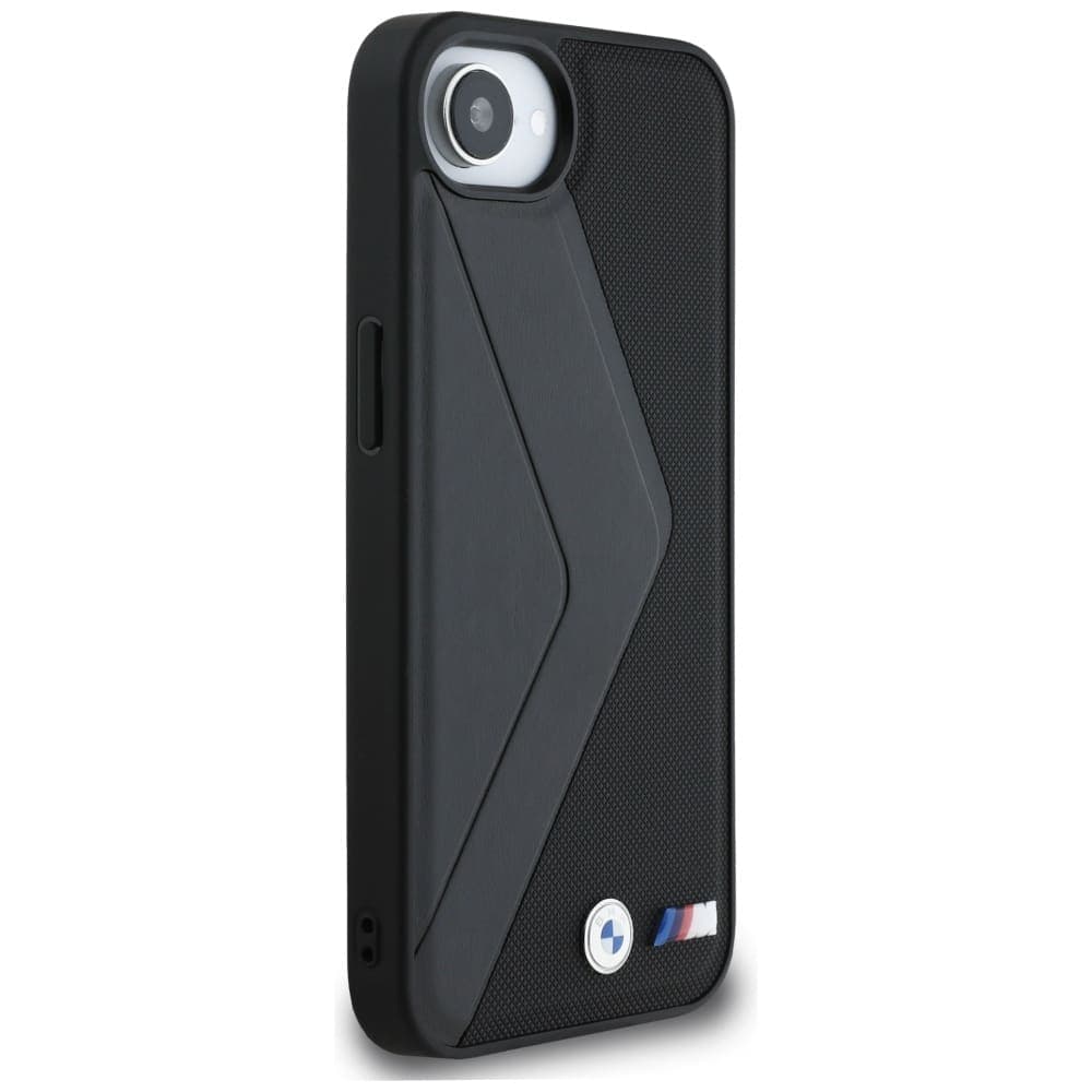 Case BMW Oversized Stripes MagSafe for  iPhone 16e black 4