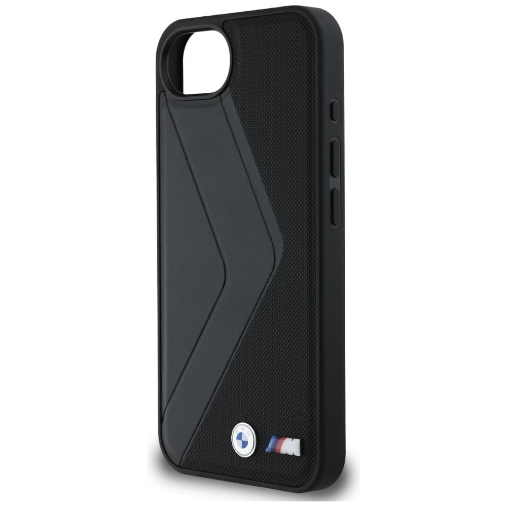 Case BMW Oversized Stripes MagSafe for  iPhone 16e black 6