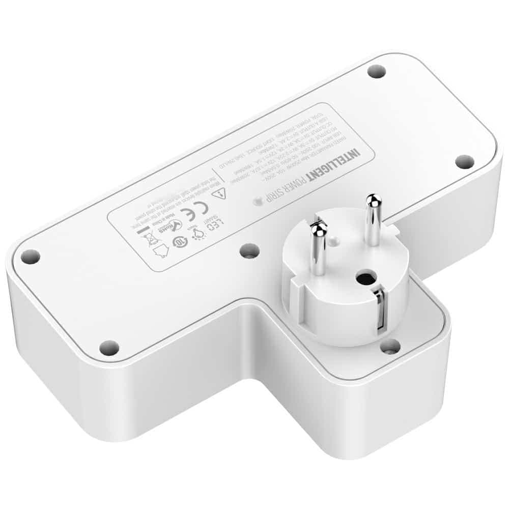 Beline πολύπριζο με LED φωτισμό 2xUSB-A/USB-C/2xAC λευκό 4