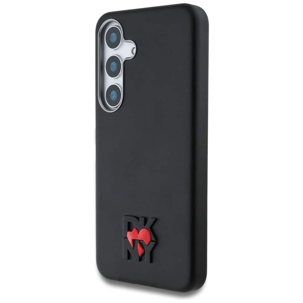 DKNY Leather Heart of NY Case - θήκη για Samsung Galaxy S25 - Μαύρο 2