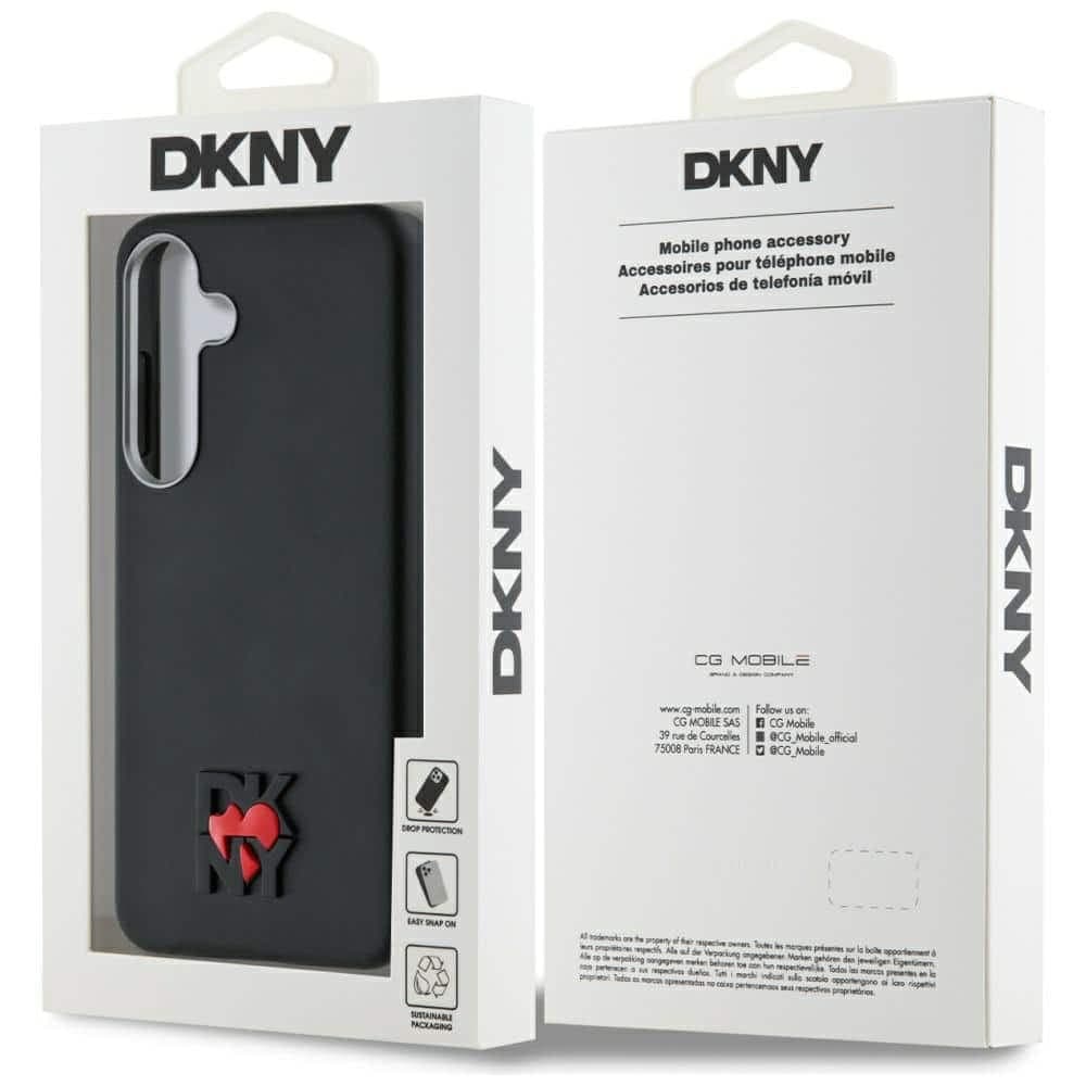 DKNY Leather Heart of NY Case - θήκη για Samsung Galaxy S25 - Μαύρο 8