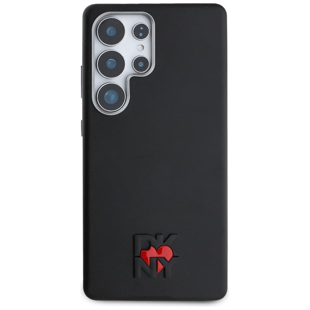 DKNY Leather Heart of NY - θήκη για Samsung Galaxy S25 Ultra - Μαύρο 3