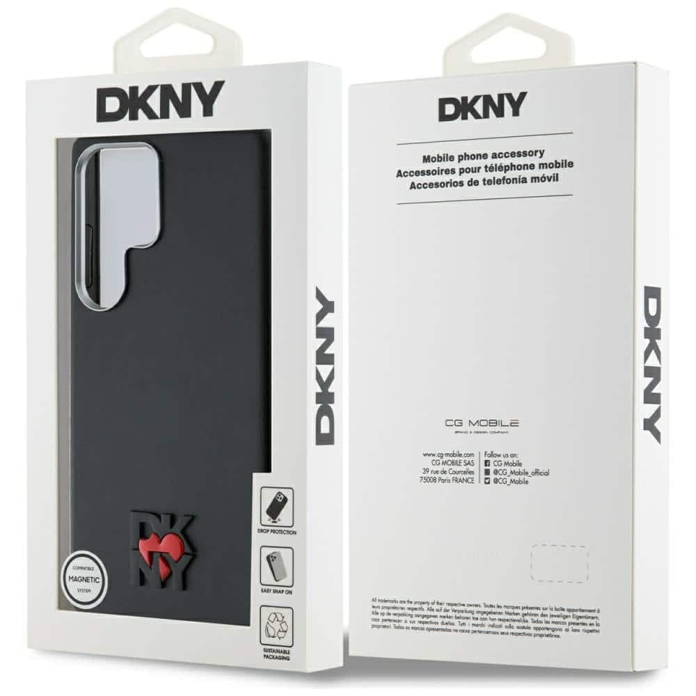 DKNY Leather Heart of NY - θήκη για Samsung Galaxy S25 Ultra - Μαύρο 8