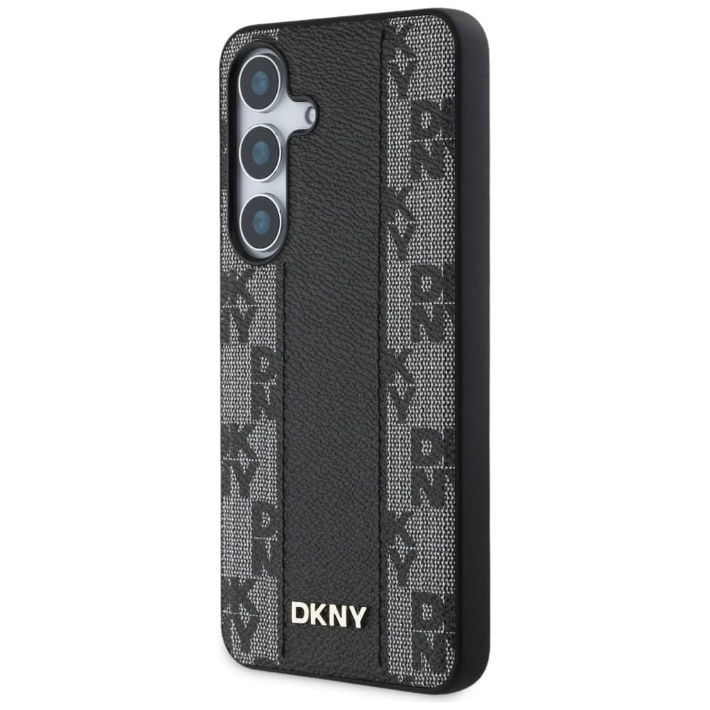 DKNY Checkered Pattern Magsafe - θήκη για Samsung Galaxy S25 - Μαύρο 2