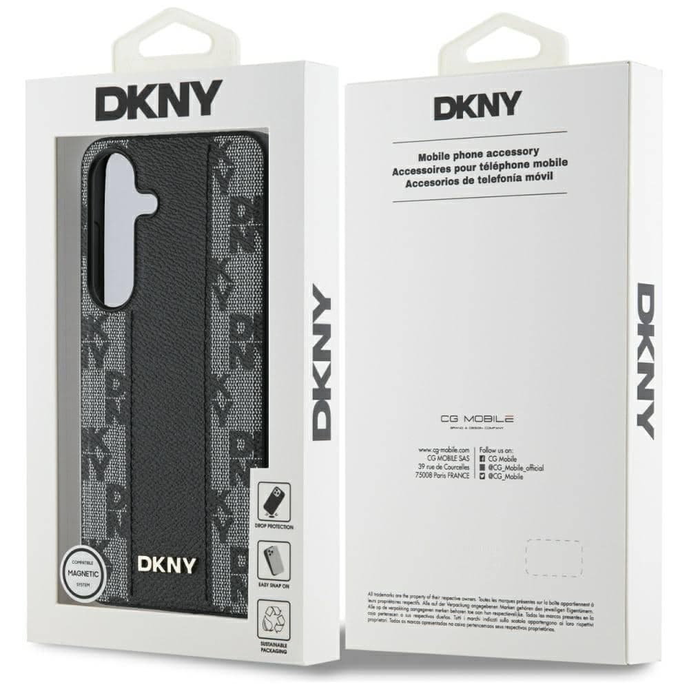 DKNY Checkered Pattern Magsafe - θήκη για Samsung Galaxy S25 - Μαύρο 8