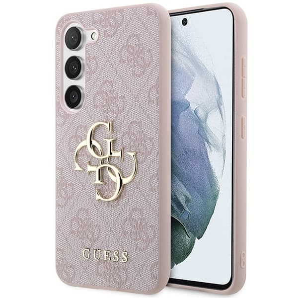 Guess Big Metal Logo - θήκη για Samsung Galaxy S23 - Ροζ