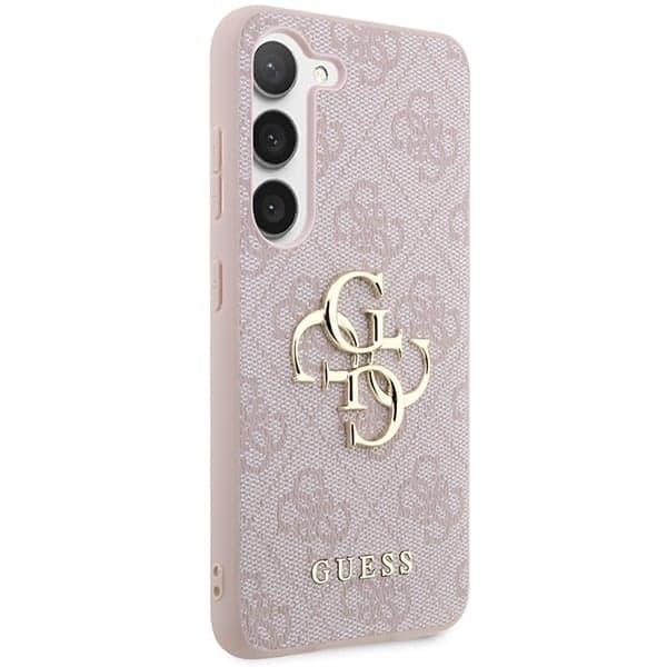 Guess Big Metal Logo - θήκη για Samsung Galaxy S23 - Ροζ 4