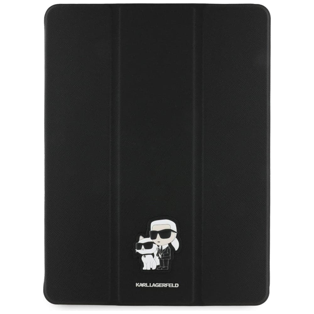 Karl Lagerfeld KLFC13PM24SAKCK iPad Pro  13" 2024 Book Cover μαύρο/black Saffiano Magnetic Karl &Choupette 2