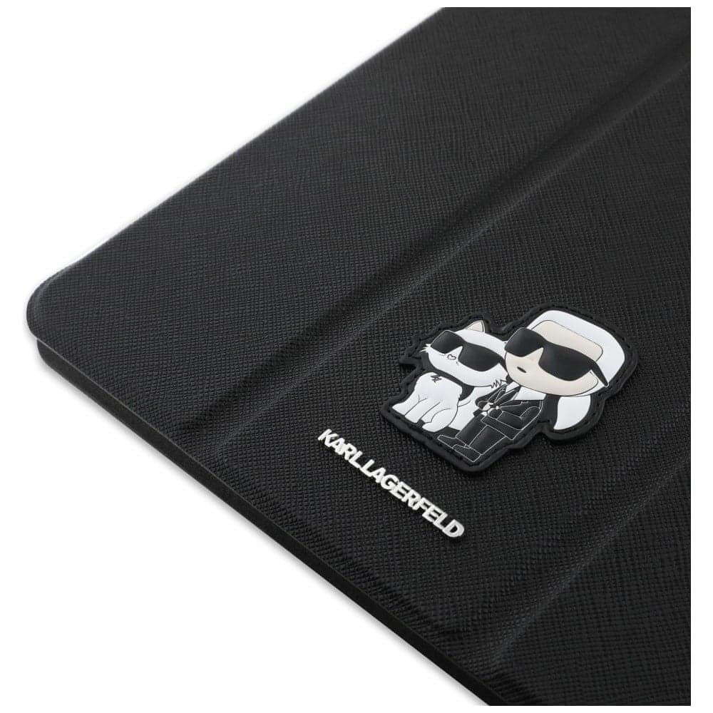 Karl Lagerfeld KLFC13PM24SAKCK iPad Pro  13" 2024 Book Cover μαύρο/black Saffiano Magnetic Karl &Choupette 7