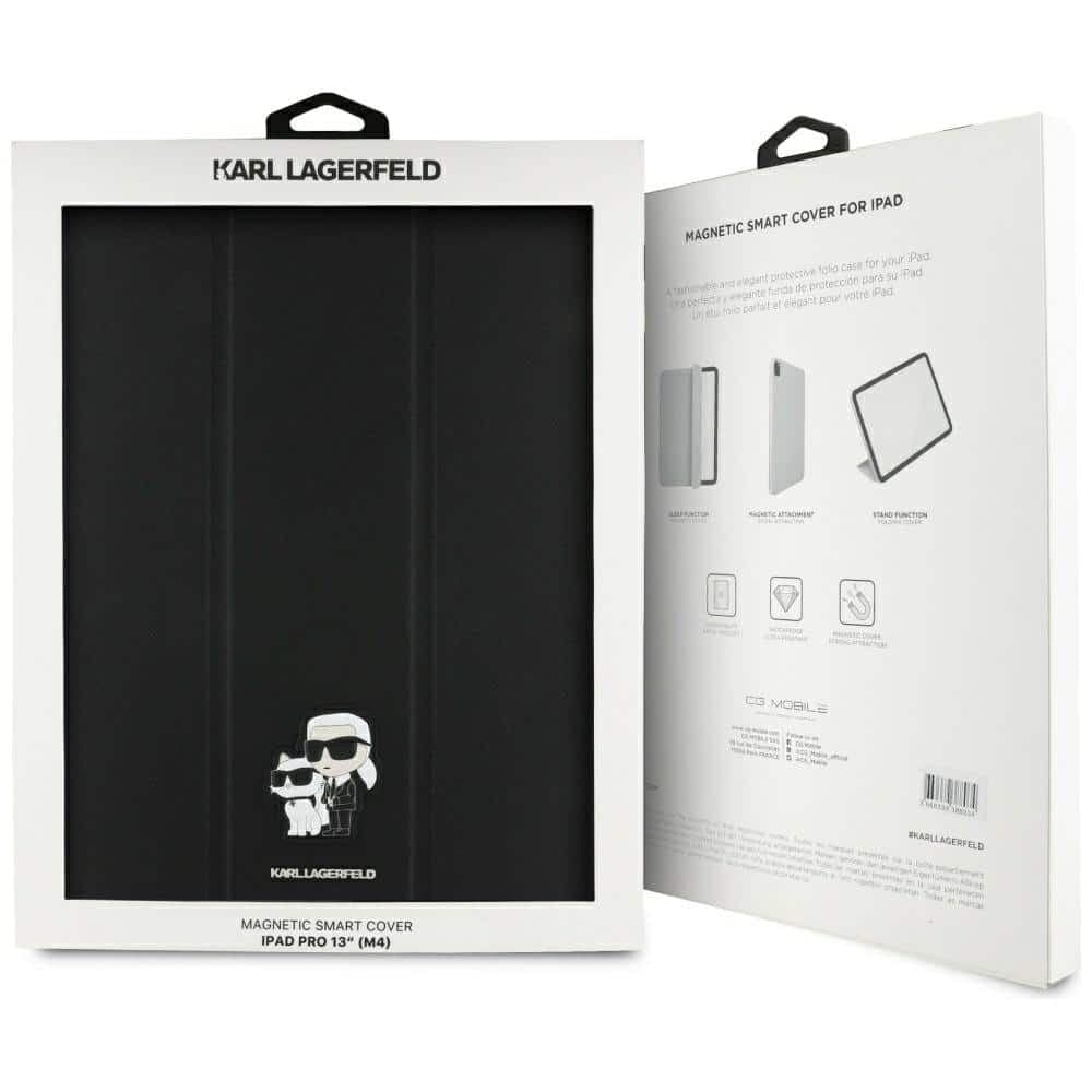 Karl Lagerfeld KLFC13PM24SAKCK iPad Pro  13" 2024 Book Cover μαύρο/black Saffiano Magnetic Karl &Choupette 8