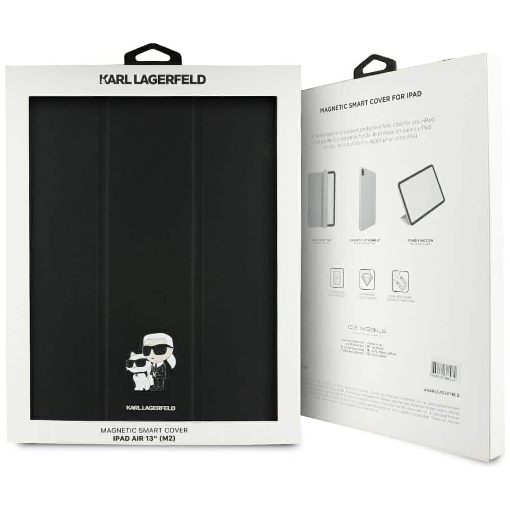 Karl Lagerfeld KLFC13RM24SAKCK iPad Air 13" 2024 Book Cover black Saffiano Magnetic Karl &Choupette 8