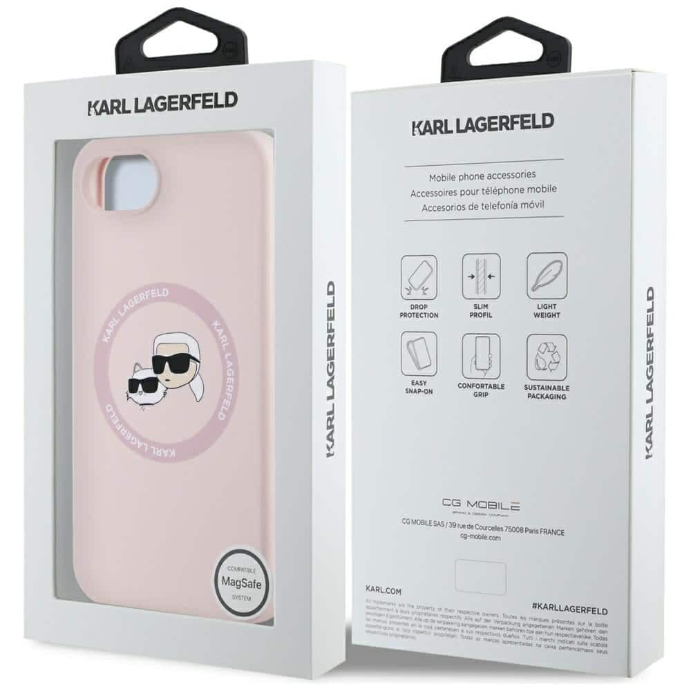 Karl Lagerfeld Silicone Karl&Choupette Heads MagSafe - θήκη για Apple iPhone 16e - Πολύχρωμο 8