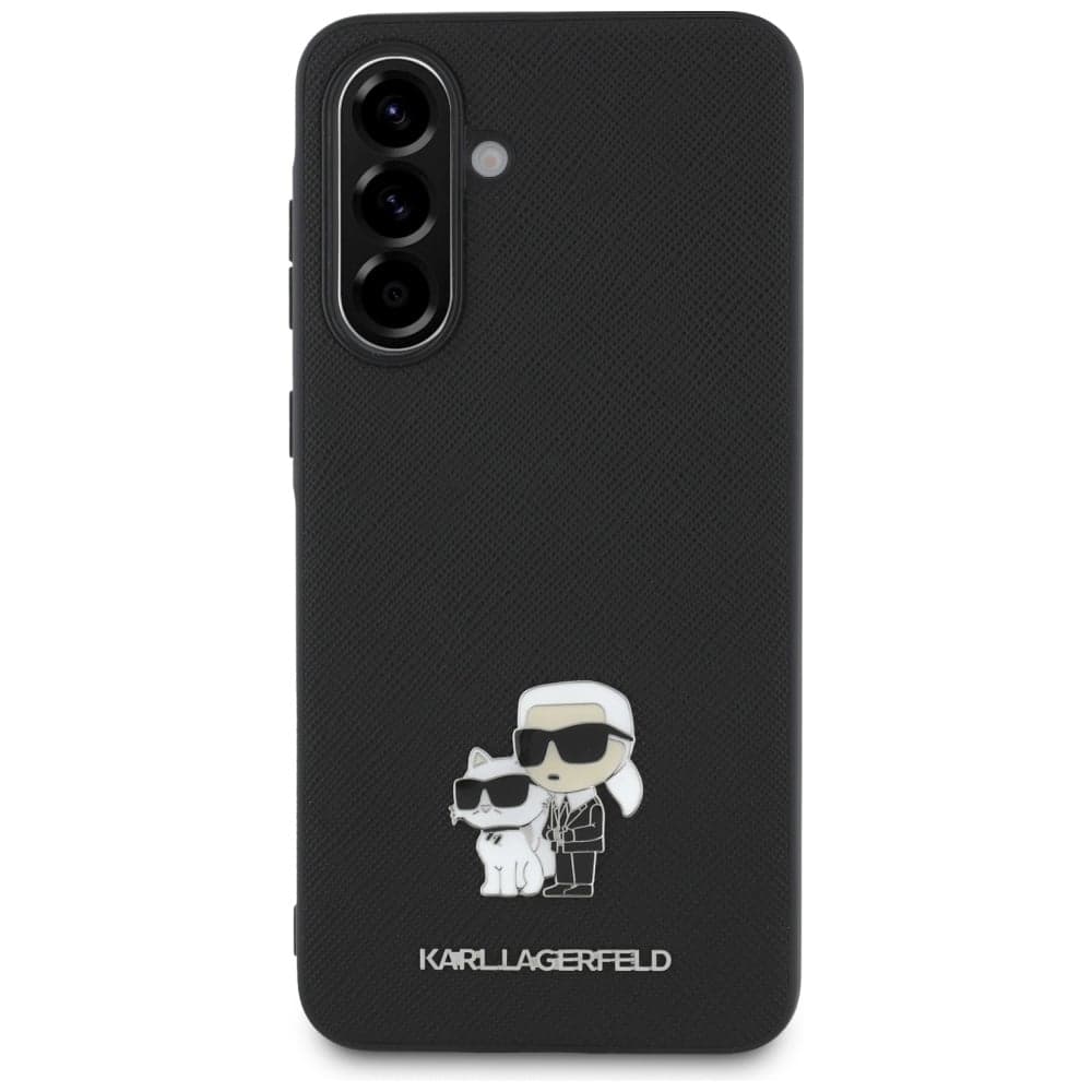 Karl Lagerfeld Saffiano με K&C Μεταλλικό Λογότυπο - θήκη για Samsung Galaxy A36 - Μαύρο 2