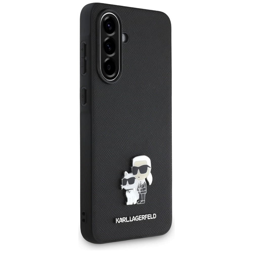 Karl Lagerfeld Saffiano με K&C Μεταλλικό Λογότυπο - θήκη για Samsung Galaxy A56 - Μαύρο 3