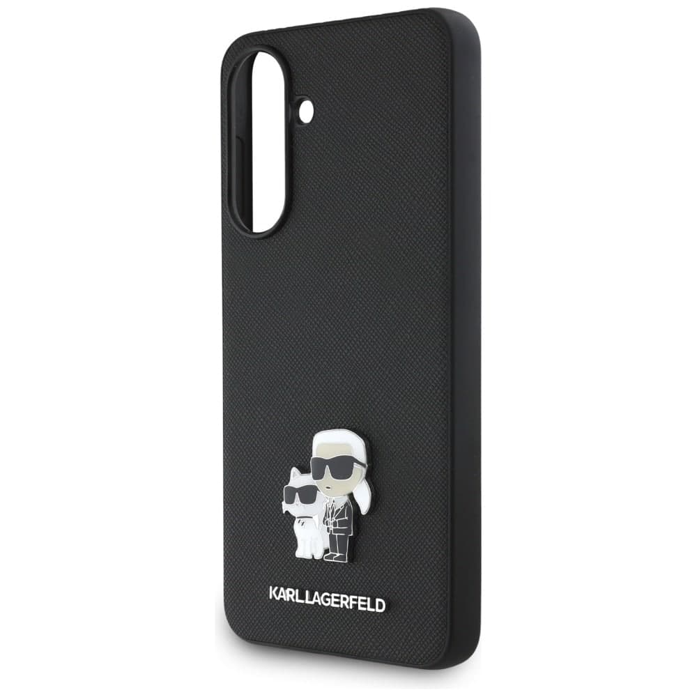 Karl Lagerfeld Saffiano με K&C Μεταλλικό Λογότυπο - θήκη για Samsung Galaxy A56 - Μαύρο 5