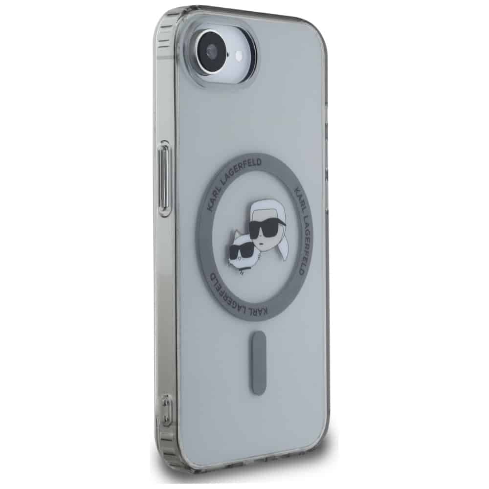 Karl Lagerfeld IML Metal Karl & Choupette Heads MagSafe - θήκη για Apple iPhone 16e - Μαύρο 4