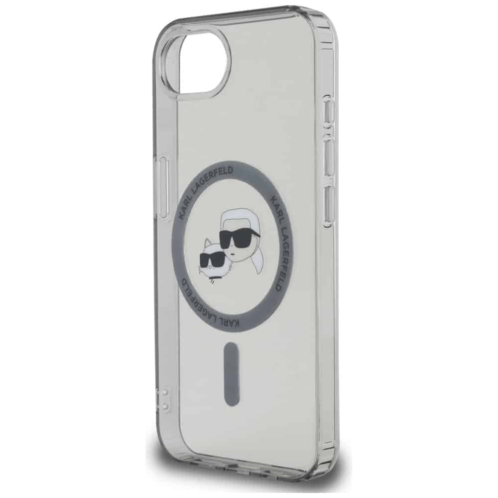 Karl Lagerfeld IML Metal Karl & Choupette Heads MagSafe - θήκη για Apple iPhone 16e - Μαύρο 6