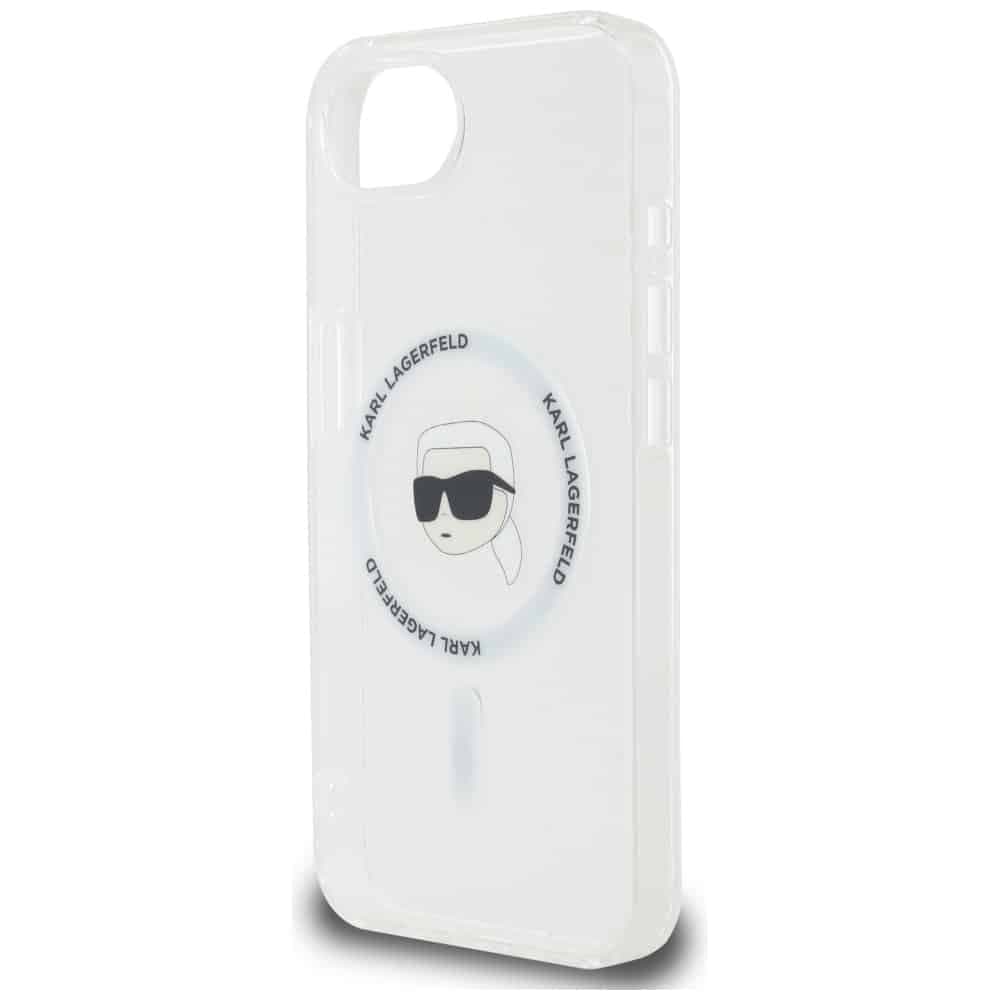 Karl Lagerfeld IML Metal Karl Head MagSafe - θήκη για Apple iPhone 16e - Λευκό 6