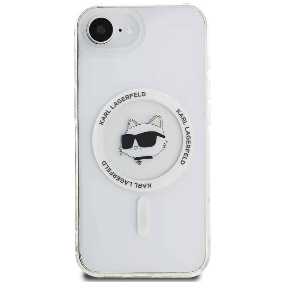 Karl Lagerfeld IML Metal Choupette Head MagSafe - θήκη για Apple iPhone 16e - Λευκό 3