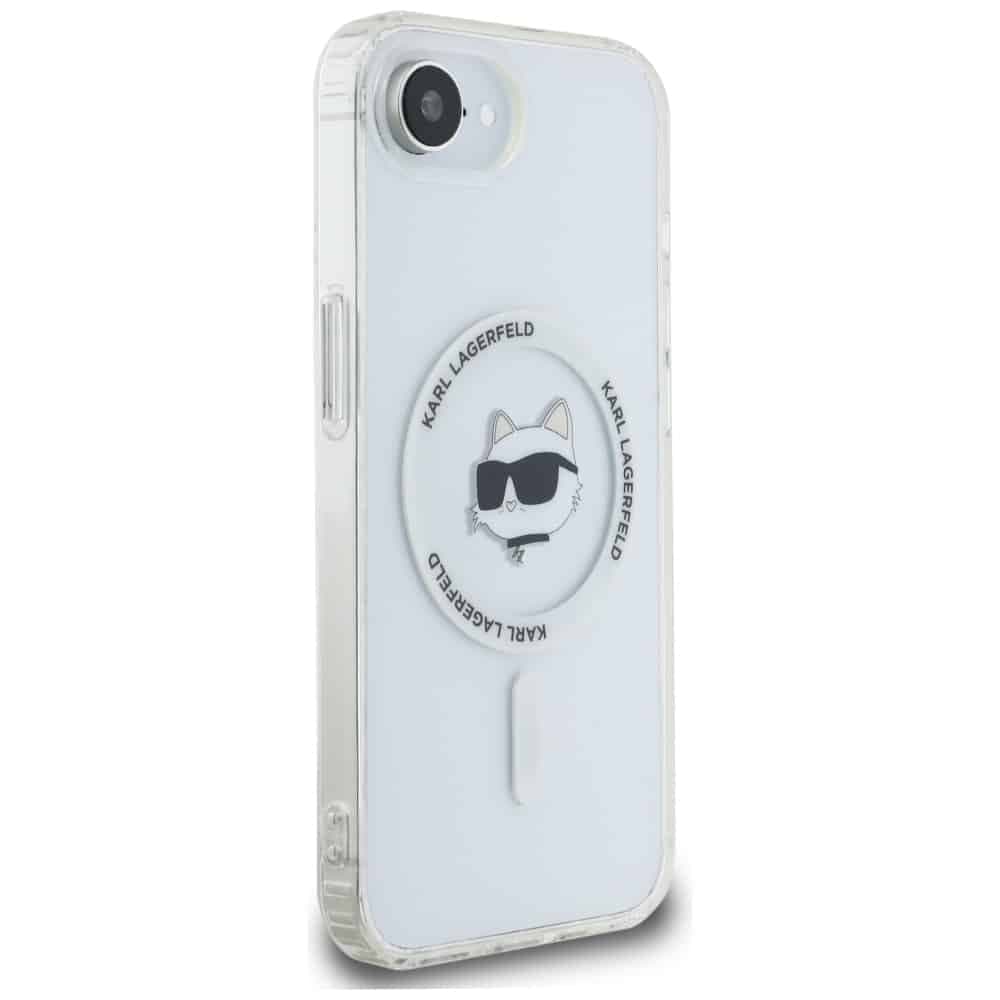 Karl Lagerfeld IML Metal Choupette Head MagSafe - θήκη για Apple iPhone 16e - Λευκό 4