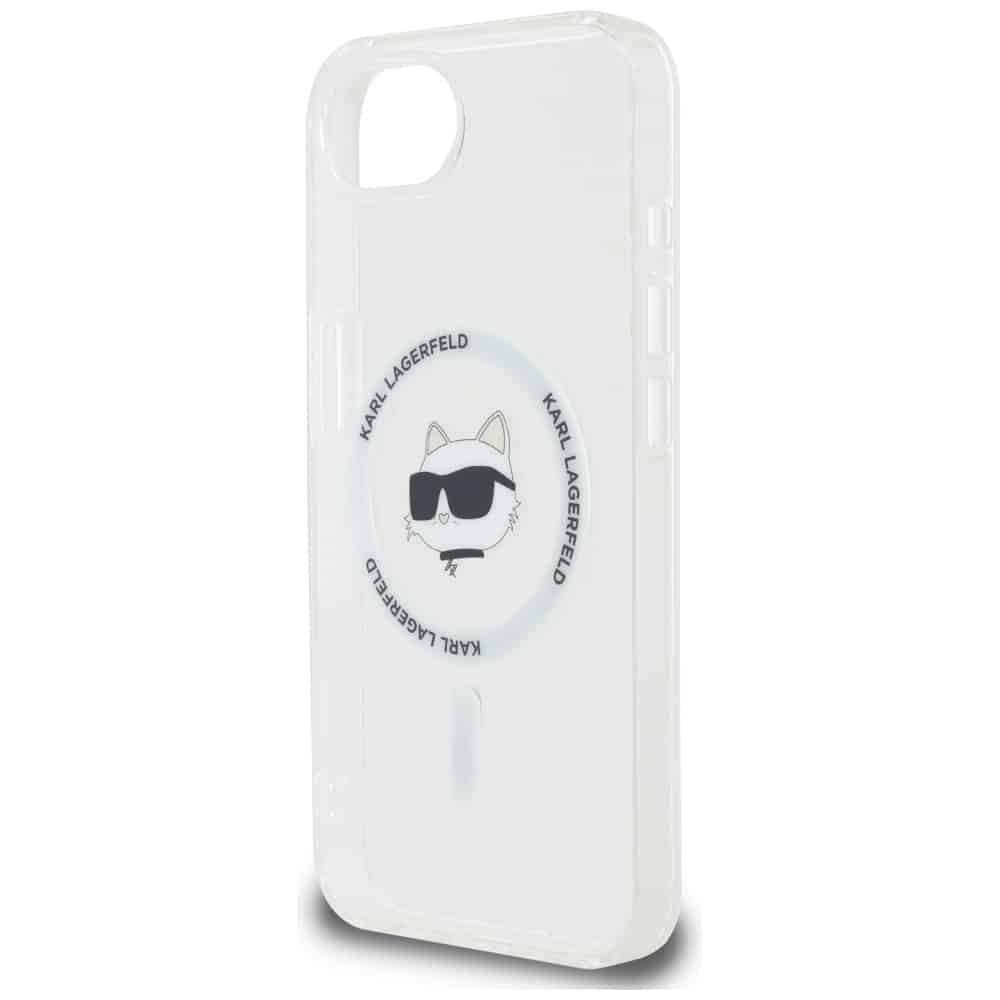 Karl Lagerfeld IML Metal Choupette Head MagSafe - θήκη για Apple iPhone 16e - Λευκό 6