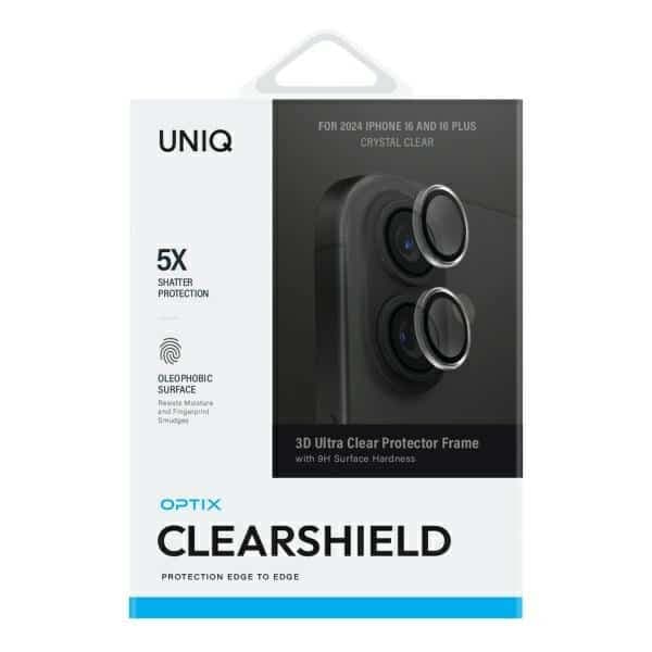 UNIQ Optix Clear Προστατευτικό Φακού Κάμερας iPhone 16 / 16 Plus 2
