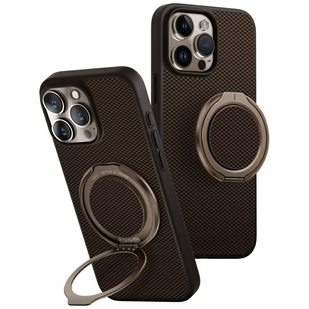 UNIQ Keva Air Magclick Charging GripFit - θήκη για Apple iPhone 16 Pro Max - Καφέ